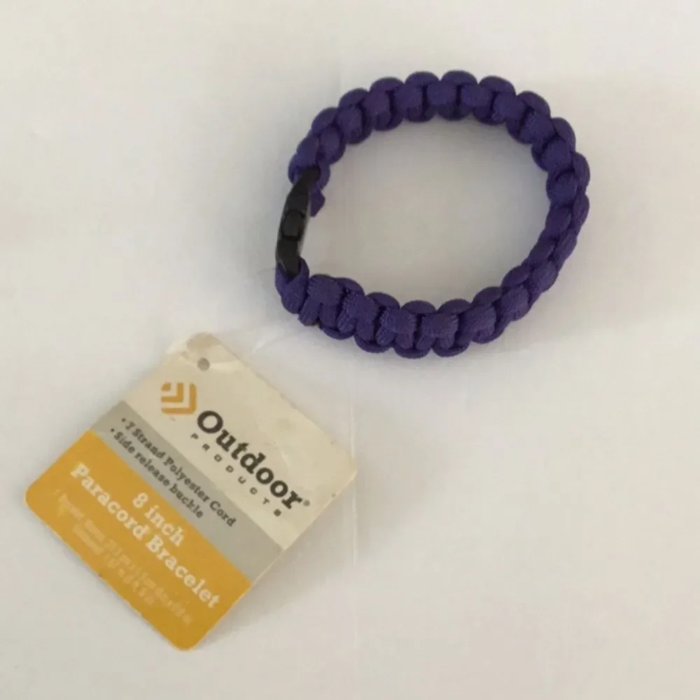 8”‎ Paracord Bracelet Leather Bracelet Gold Bangle Lot
